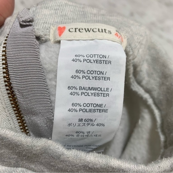 CREWCUTS by J. Crew Gray embellished Sweater Size 4 / 5 - Picture 2 of 7